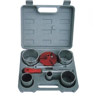 China 8PC Tungsten Carbide Coated Hole Saw Kit with YG8 Drill Bit and Location Plate for Metal Woodworking factory