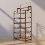 Customized Color Multi Tier Supermarket Display Racks For Bread Biscuit Cake