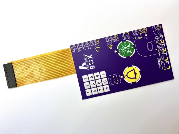 China Flex FPC Ribbon Cable Membrane Switch Keypad Suppliers With Matix Dome Design factory