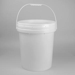 China Transparent Small Plastic Round Custom Printed Bucket With Lid factory