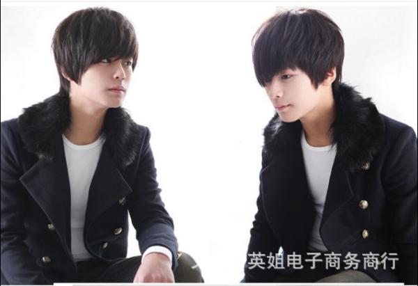 Mens Hair Pieces Toupee Synthetic Hair With High Temperature Fiber