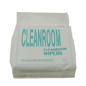 China 9x9 Polyester Cleanroom Microfiber Wiper 140gsm Non Woven on sale