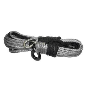 China 12mm*30m Harbor Freight Winch Rope With Hook , Offroad Nylon Winch Cable factory