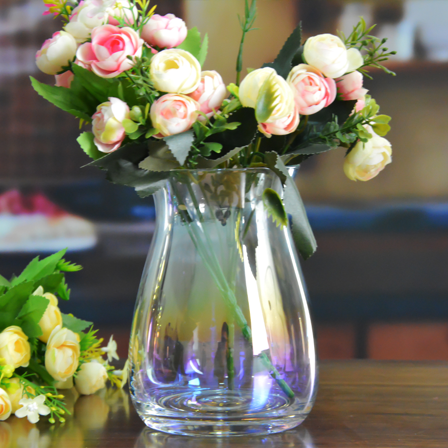 Rainbow Decorative Glass Vase