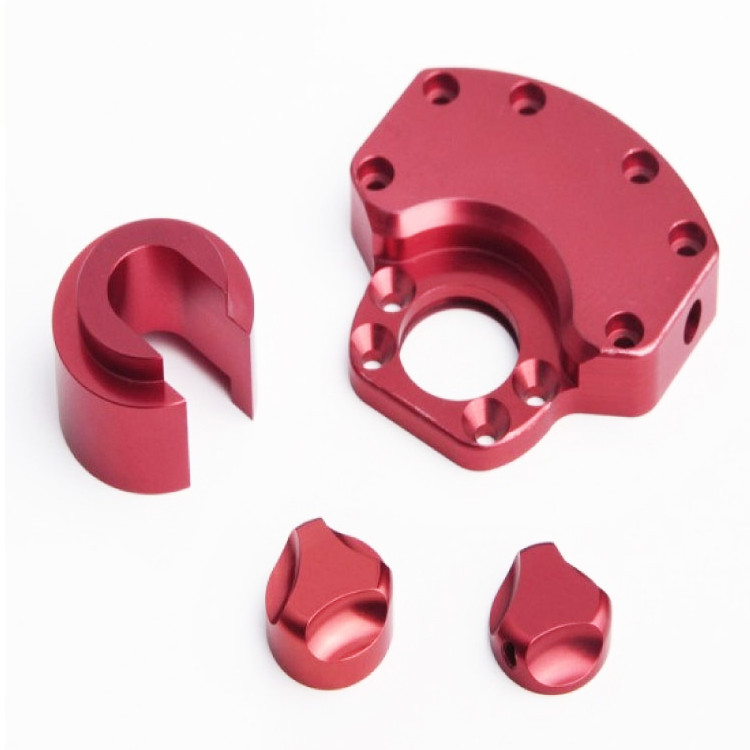 Aluminum Anodized 5 Axis CNC Parts Polished 100% Inspection