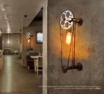 Bar cafe pub bedroom livng room stair villa E27 Edison Bulb Loft Bicycle wall
