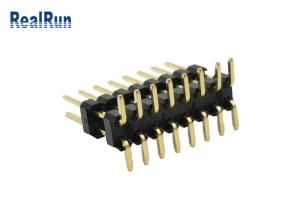 China Low Current Pin Header Connector 2.54mm 16 Pos Dual Row Vertical Type Gold SMD 3A factory