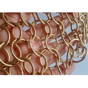 Design And Manufacture Metal Mesh Curtain With Stainless Steel Rings