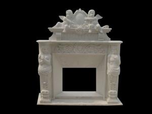 China White marble fireplaces mantel factory