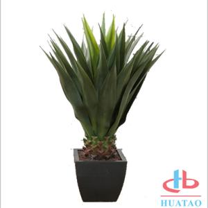 China Silk / Plastic Artificial Green Plants Musa Basjoo Plant Pot For Hotel And Plaza factory