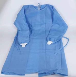 China Blue One Piece Hospital Isolation Gown Good Toughness High Durability Not Easy Aging factory