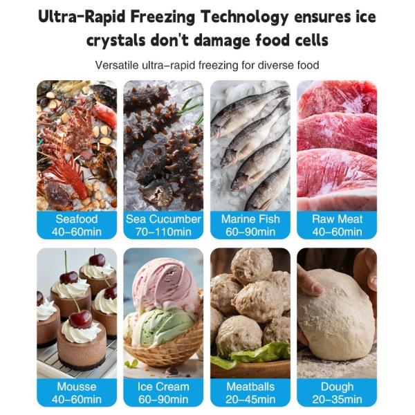 178l 300l 1100l Quick Freezing Machine Shock Blast Freezer -80 Blast Freezer For Meat And Chicken