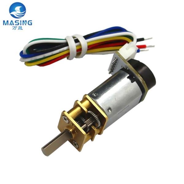 12mm GM12 N20 Encoder 6V-12V DC Reversible Gear Motor with 30-20rpm & 150 Rpm for 3.7V-24V DC