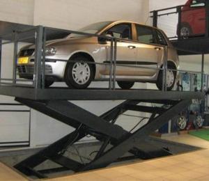 China Double Deck Hydraulic Car Scissor Auto Lift For Basement Car Parking factory