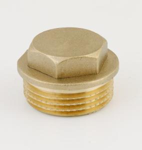 China Brass thread screw fitting plug Pipe fittings pex pipe fitting factory