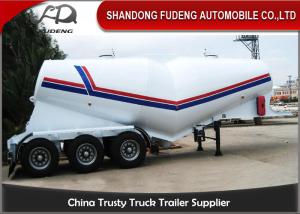 China 55cbm 3 Axle Dry Bulk Cement Truck Powder Transport Tanker Semi Trailer for Uganda factory