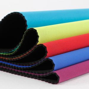 China Nylon Lined SBR SCR Textured Double Sided Neoprene Fabric Colored factory