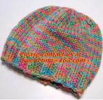 Woven cotton ball knitted cap,custom pom pom knitted beanie ,winter knit cap