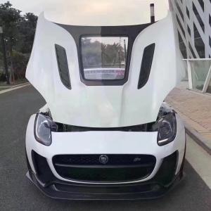 China High Quality Carbon Fiber F-type Carbon Fiber Hood for Jaguar F-Type Upgrade IMP Style Hood factory