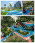 Safe EPDM Rubber Flooring Athletic Playground UV Resistant High Flexibility