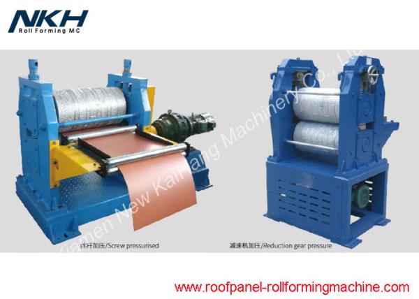 Blue Sandwich Panel Roll Forming Machine Decorative Metal Exterior Wall Roll