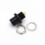 Fischer Printed Circuit PCB Mounted Connector 5pin Black Plated