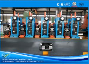 China Round / Rectangular ERW Steel Pipe Production Line Worm Gearing Friction Saw Cutting factory