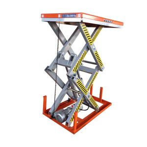 China 4000kg Double Scissor Lift Tables 1700mmx1200mm Max Height 2050mm factory