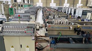 China High Speed Spiral Pipe Extrusion Line Single Wall Pipe Making Machinery factory