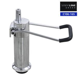 China 200kg Oil Pump Barber Chair Base Cast Iron Chrome Salon Chair Hydraulic Base factory