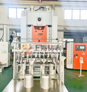 China SMC Aluminium Foil Container Manufacturing Machine 3003 H24 Aluminium Foil Box Making Machine factory