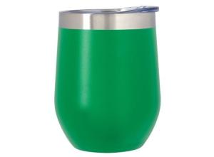 China SS Insulated Stemless Wine Tumbler With Lid , thermal stemless wine glasses factory