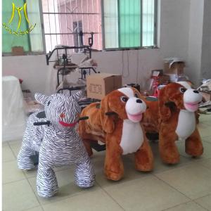China Hansel coin operated battery car walking robot ride funny amusement park games factory
