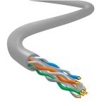 250MHz UTP CAT6 Cable Gray PVC 23AWG POE Power Supply 1000FT