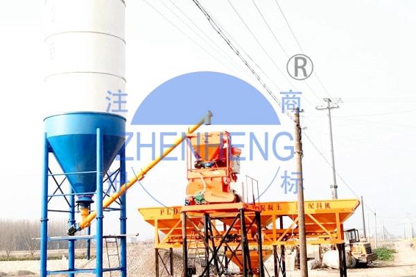Industrial Equipment HZS25 Stationary Concrete Batching Plant, Cement Mixing