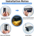 Waterproof Outdoor Solar Powered Fence Light with 15-Hour Runtime and 200g
