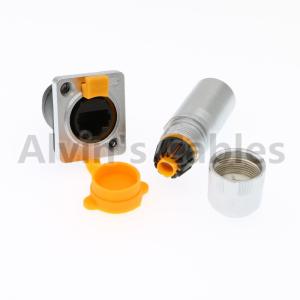 China Metal Round Waterproof RJ45 Connector IP65 Environmentally Friendly Materials factory