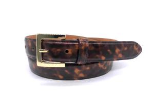 China Womens Leopard Print 3.0cm PU Leather Waist Belt For Pants factory