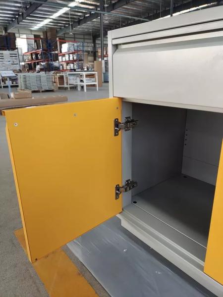 1500mm Laboratory Working Bench Side By Side Doors Two Drawers Chemical Lab