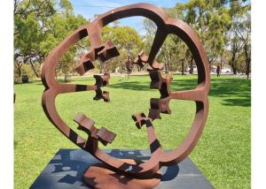 China Bespoke Rusty Metal Steel Art Garden Corten Steel Sculpture factory