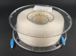 China Transparent Optical Fiber Patch Cord Singlemode 100m factory