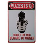 Indoor Outdoor Warning Signs Home Decoration Tin Signs Vintage Effect Design