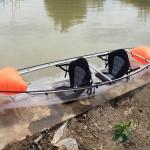 3330 X 900 X 350mm Clear Bottom Kayak 2 Seats Plastic Acrylic Material SGS