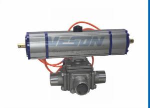 China Three Position Pneumatic Piston Actuator / Double Acting Piston Actuator factory