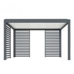 Aluminum Alloy Pavilion Four Corner Outdoor Yard Shade Flip Louver Pavilion
