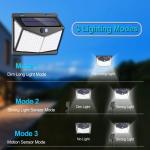 Garden 5.5V 1W 208pcs Led Solar Motion Sensor Wall Light Outdoor