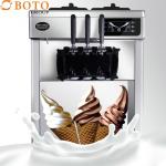 Vertical Automatic Seven-Day Free Cleaning Ice Cream Cone Three Stand Soft Ice