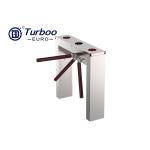 Security Tripod Turnstile Gate 304 SUS Dry Contact With RFID Card Reader
