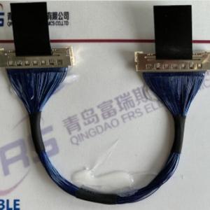 China 50 Pin Awg36 Micro Coaxial Cable Assembly 0.5mm LVDS TV factory