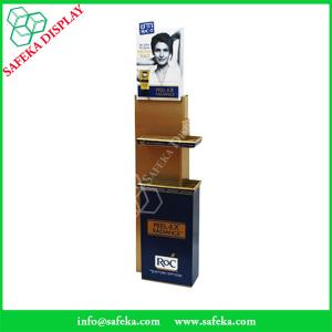 China Innovative pop displays Promotion cardboard makeup display stand Custom beauty products floating shelf factory